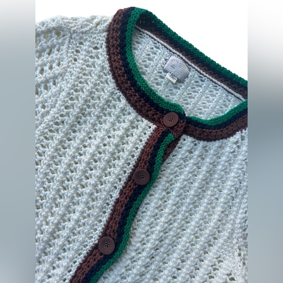 Anthropologie Women’s Elsie Open Button Up Knit Caridgan Size Small - Picture 5 of 13